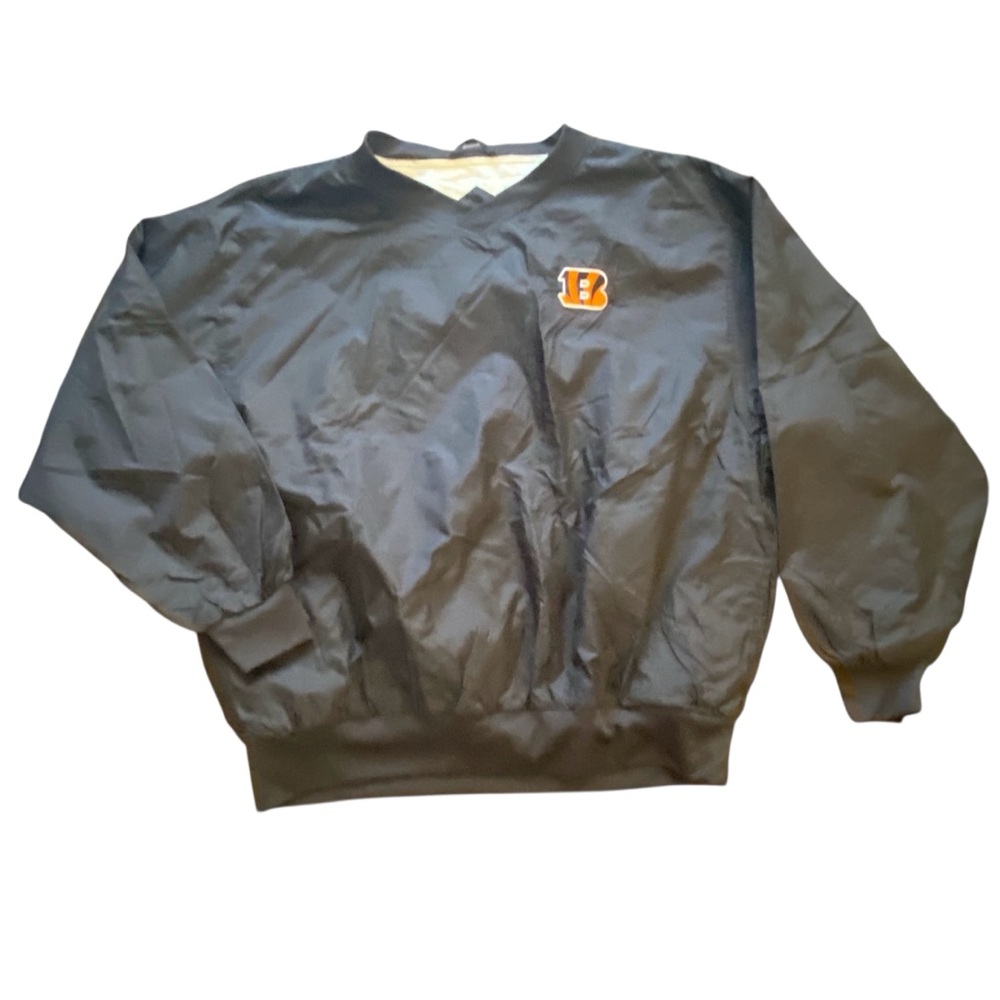 Vintage Bengals Black Pullover Jacket XL